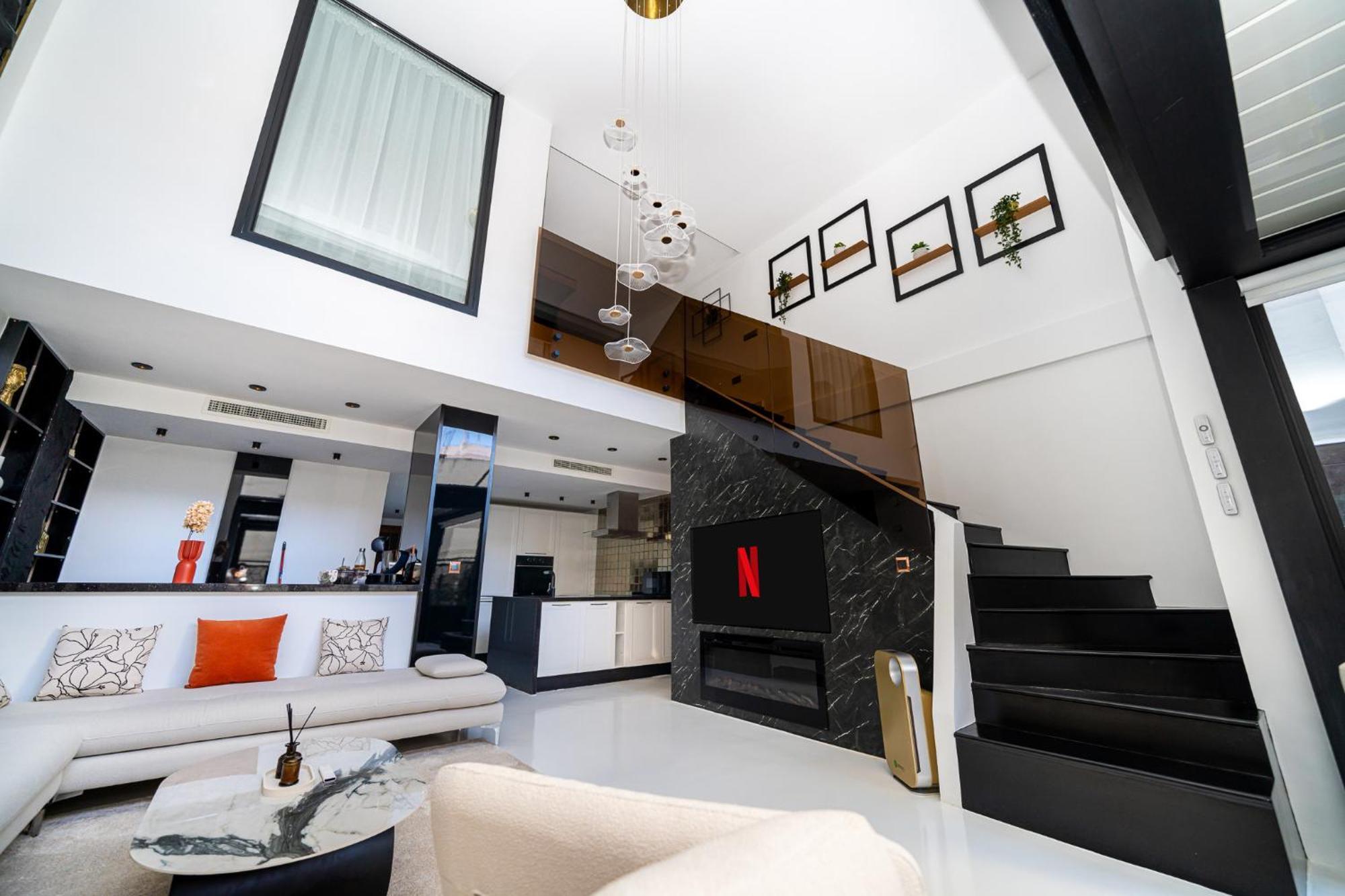 דירות טנג'יר Ecrin Secret, Duplex Prestige, Proche Corniche & Medina, Piscine, Parking, Wifi, Iptv, Ac מראה חיצוני תמונה